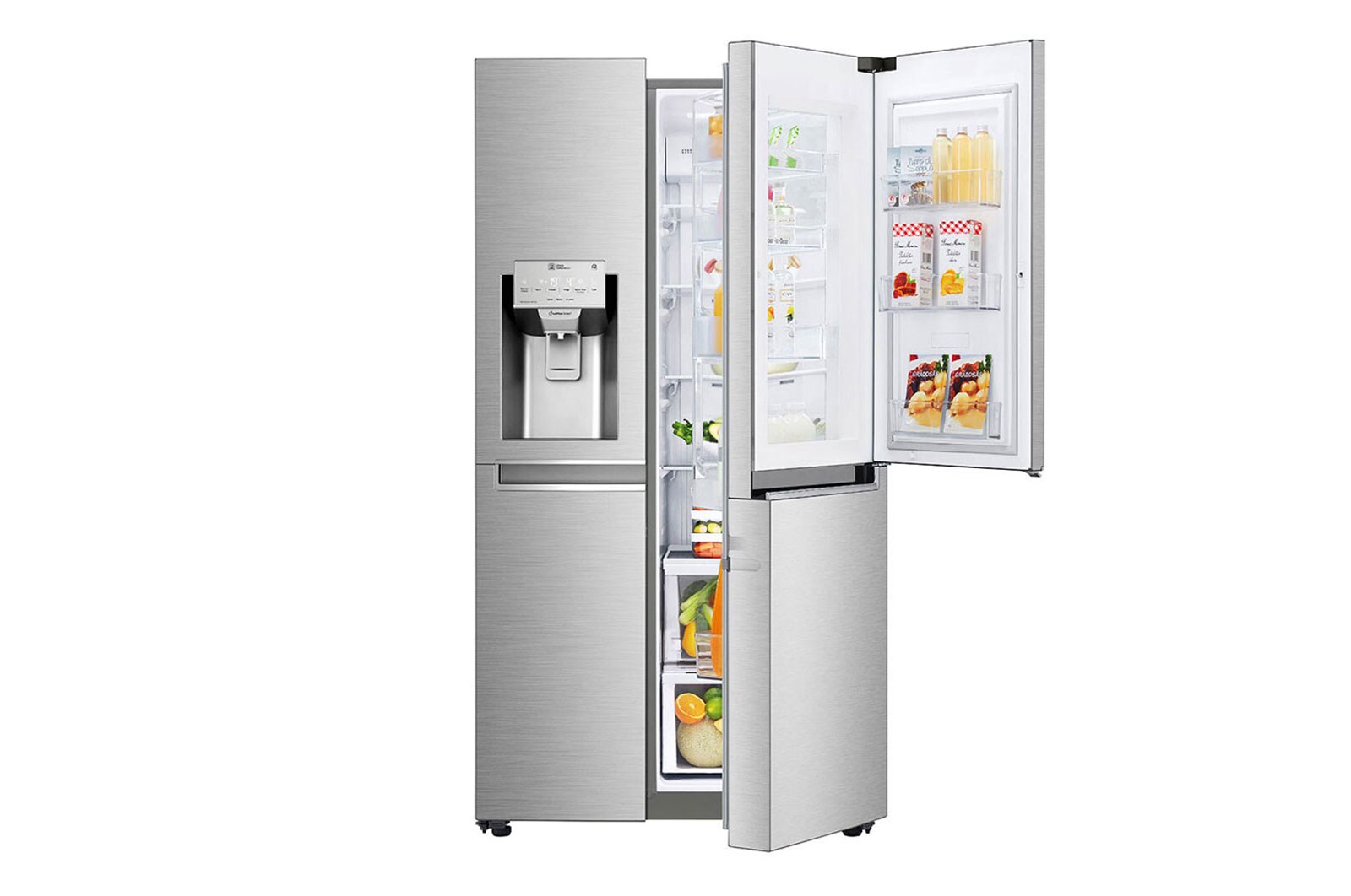 LG 28 pᶟ |Door-in-Door®| Side by Side |Multi Air Flow™ |Compresor linear inverter |Acero Inoxidable |ThinQ™, LS74SDP