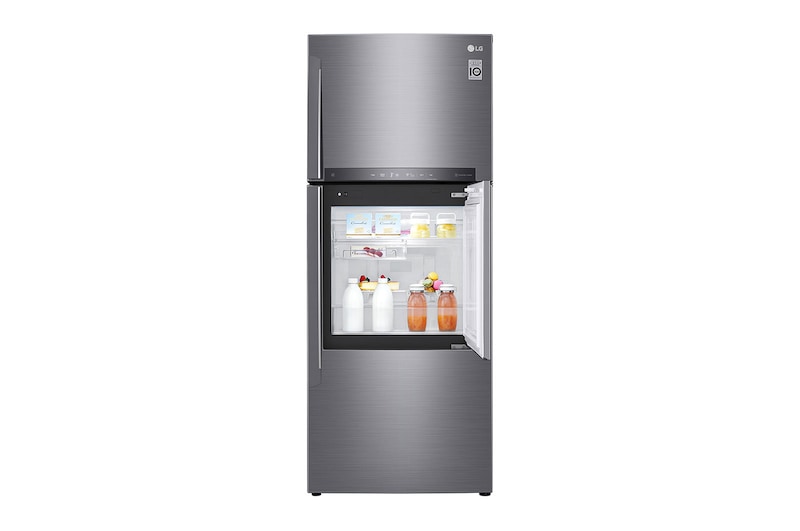 LG 17 pᶟ |Door-in-Door® |Top Freezer |DoorCooling+™ |Compresor linear inverter |Platinum silver |ThinQ™, LT47MDP