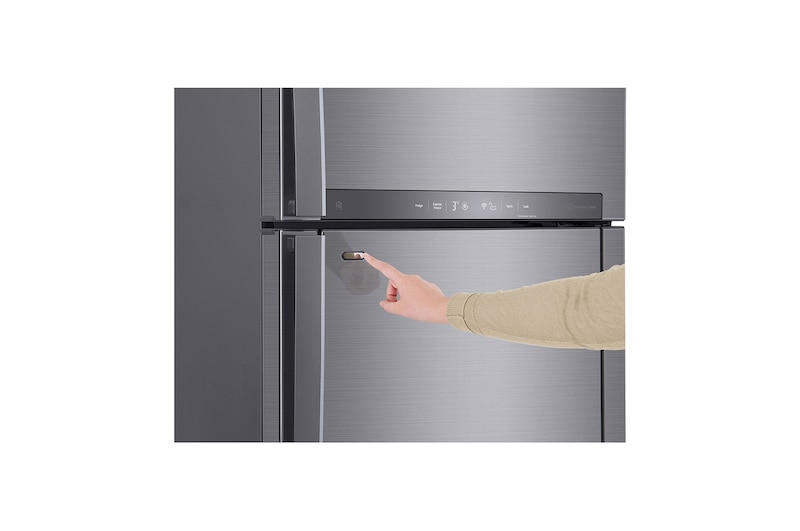 LG 17 pᶟ |Door-in-Door® |Top Freezer |DoorCooling+™ |Compresor linear inverter |Platinum silver |ThinQ™, LT47MDP
