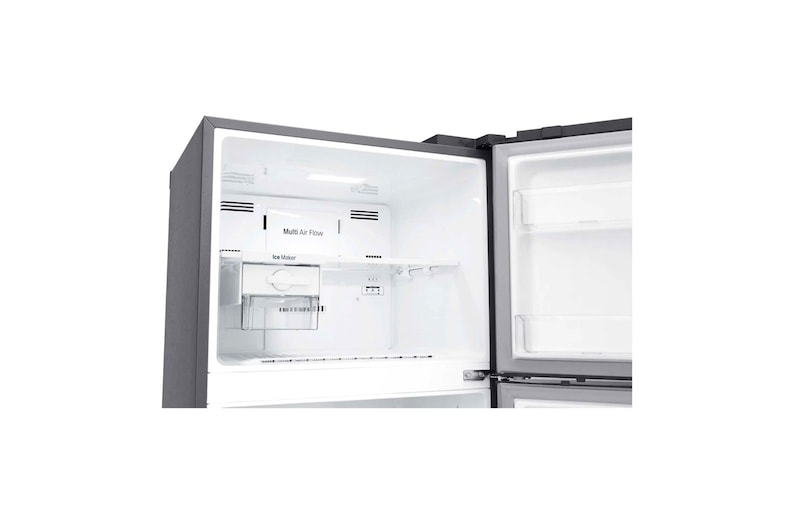 LG 19 pᶟ |Top Freezer |NatureFRESH™ |Compresor linear inverter |Platinum silver |ThinQ™ (Neto: 18 pᶟ), LT51SGP