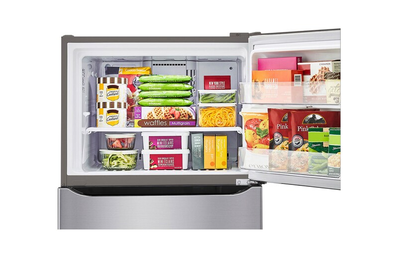 LG Refrigeradora Top Freezer 21pᶟ(Gross)/19.5pᶟ(Net) Smart Inverter™ Smart Diagnosis™, GT57BPSX.ASTCPNM