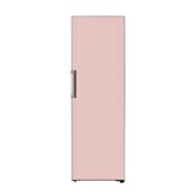 Vista frontal de Refrigerador OBJET One Door 11.3pᶟ (Net) / 11.3pᶟ (Gross) Flat Door Smart Diagnosis™ ThinQ™ color Rosa, VL42BPK