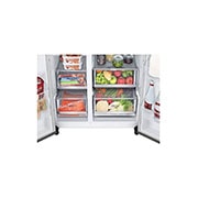 LG Refrigeradora Side by Side 23.8pᶟ (Gross) / 21.6pᶟ (Net) LG LS66SDN UVnano™ Linear Inverter, VS25JFIW