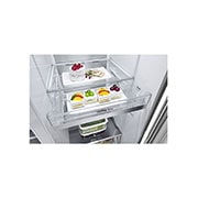 LG Refrigeradora Side by Side 23.8pᶟ (Gross) / 21.6pᶟ (Net) LG LS66SDN UVnano™ Linear Inverter, VS25JFIW