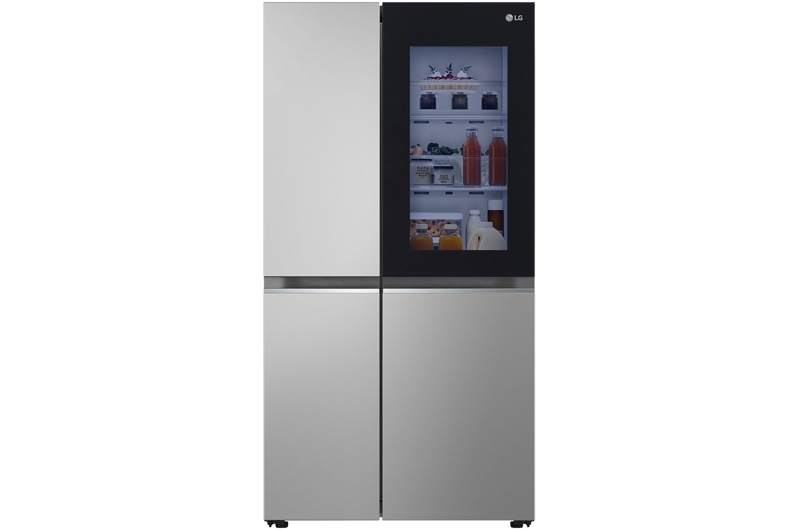Front view refrigerator with  light effects 
