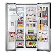 LG Refrigeradora Side by Side 22.4pᶟ (NET) / 23.8pᶟ (Gross) Door-in-Door™ LINEARCooling™ Craft Ice™ Instaview® ThinQ™ Metal, VS25XHWC