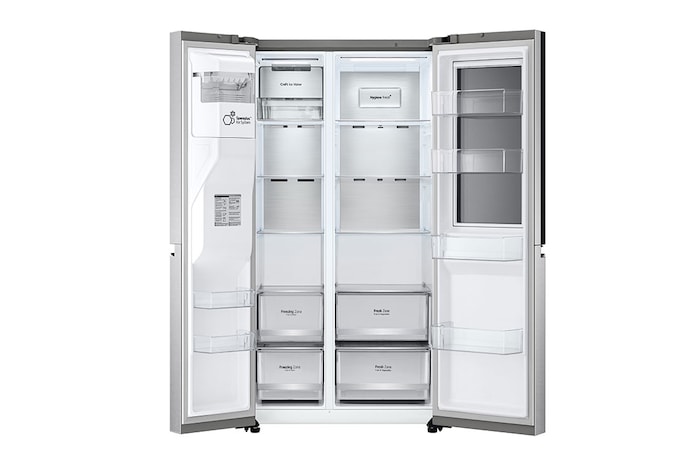 LG Refrigeradora Side by Side InstaView™ 25.4pᶟ (NET) / 28.7pᶟ (Gross) Door-in-Door™ Linear Inverter InstaView®, VS27XADC