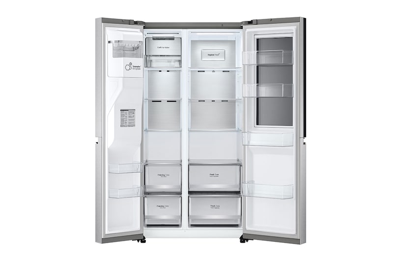 LG Refrigeradora Side by Side InstaView™ 25.4pᶟ (NET) / 28.7pᶟ (Gross) Door-in-Door™ Linear Inverter InstaView®, VS27XADC