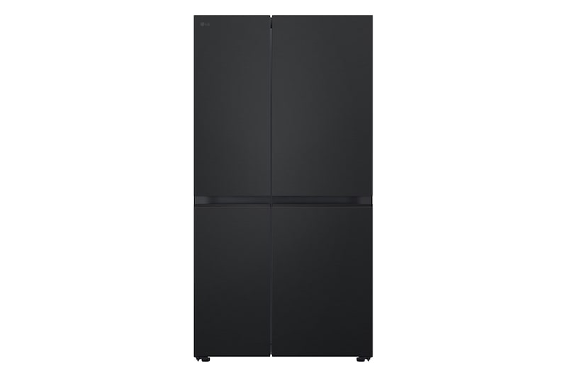 Front view of Refrigeradora LG Side by Side (Net) 27p3 Negro Matte Smart Inverter VS28BPT