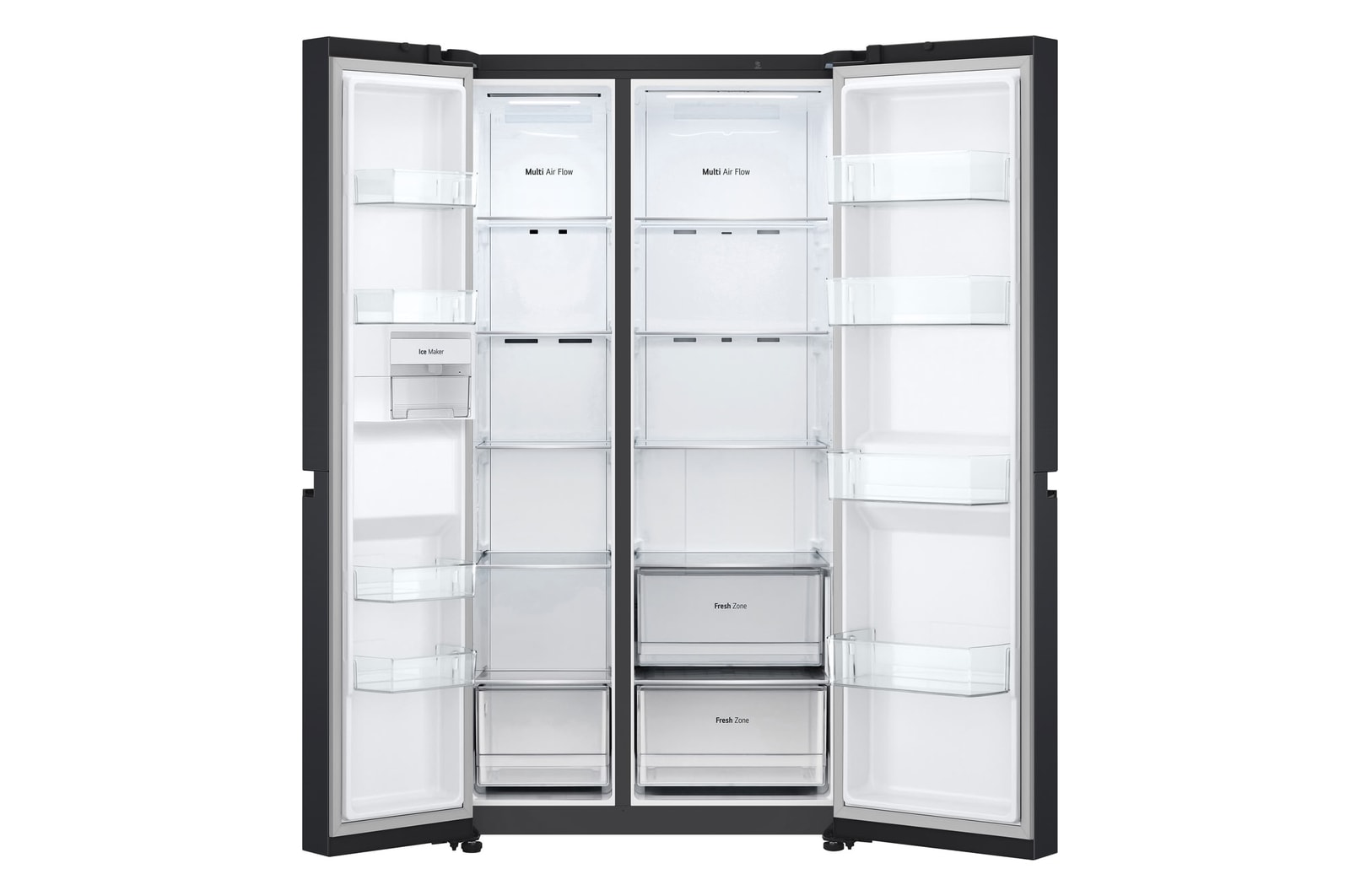 front open without food stored