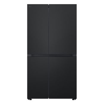 Front view of Refrigeradora LG Side by Side (Net) 27p3 Negro Matte Smart Inverter VS28BPT