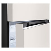 LG Refrigeradora Top Freezer 13.2pᶟ (Net) / 14 cuft (Gross) LG Smart Inverter Compressor™ LINEARCooling™ Puerta Nature Beige, VT38BPB
