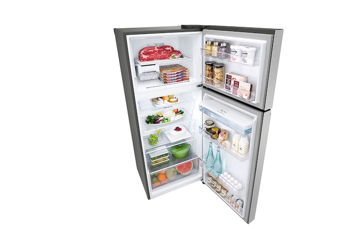 LG Refrigeradora Top Freezer 14.5 pᶟ (Gross) / 13.2 pᶟ (Net) Smart Inverter Door CoolingTM Dispensador de Agua., VT38WPP