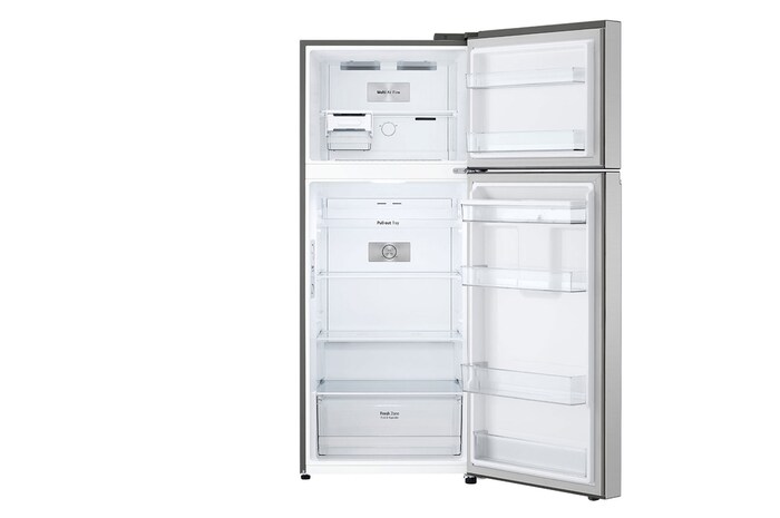 LG Refrigeradora Top Mount 14pᶟ (Net) / 14.9 pᶟ (Gross) Silver con Dispensador de Agua Smart Inverter, VT40WPN