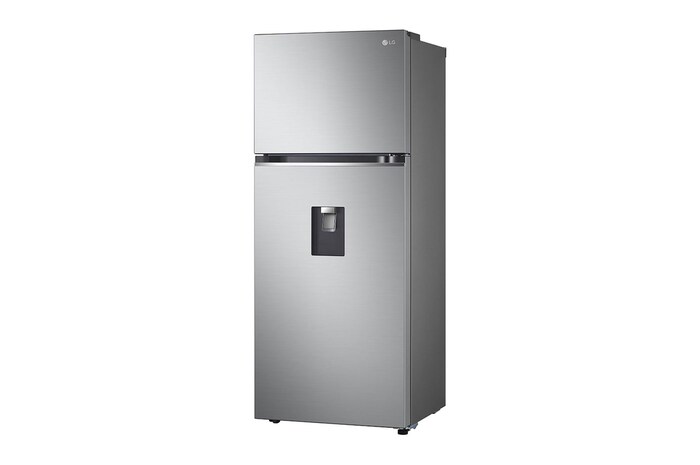 LG Refrigeradora Top Mount 14pᶟ (Net) / 14.9 pᶟ (Gross) Silver con Dispensador de Agua Smart Inverter, VT40WPN