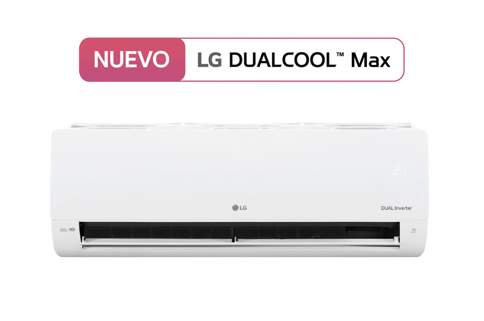 Front view of Aire acondicionado DUAL INVERTER 12,000 BTU - VM122C31 - kW Manager | Conectividad LG ThinQ™ VM122C31