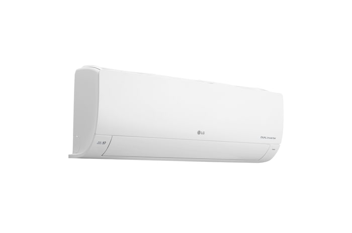 Left perspective view of LG DUAL Inverter air conditioner