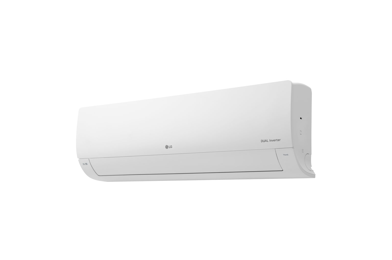 Right perspective view of LG DUAL Inverter air conditioner
