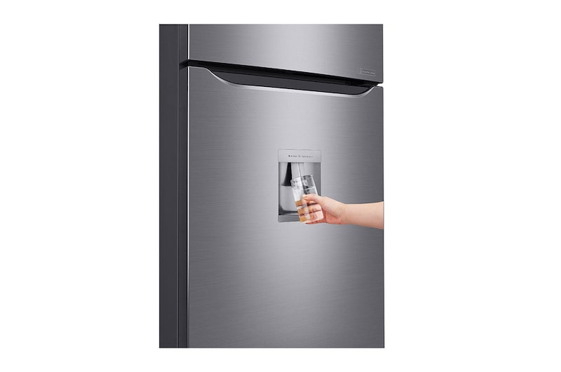 LG Refrigeradora Top Freezer 15pᶟ(Gross)/13.9pᶟ(Net)  LINEARCooling™ Smart Inverter Acero Brillante Smart Diagnosis™, GT39WPP