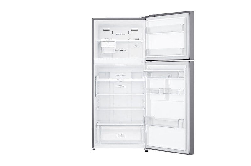 LG Refrigeradora Top Freezer 15pᶟ(Gross)/13.9pᶟ(Net)  LINEARCooling™ Smart Inverter Acero Brillante Smart Diagnosis™, GT39WPP