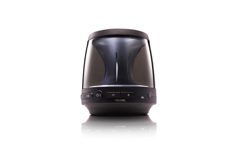Front view of Bocina bluetooth LG XBOOM Go PH1, Iluminación Ambiental LED, 5 horas de batería PH1