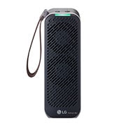 Front view of LG PuriCare™ Purificador de Aire Mini negro AP151MBA1