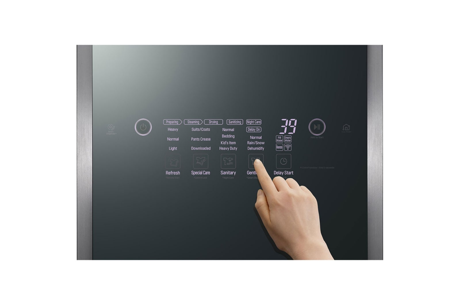 LG Styler, Cuida de tu ropa con el sistema de vapor TrueSteam™ con ThinQ™ Tipo Espejo, S3MFBN