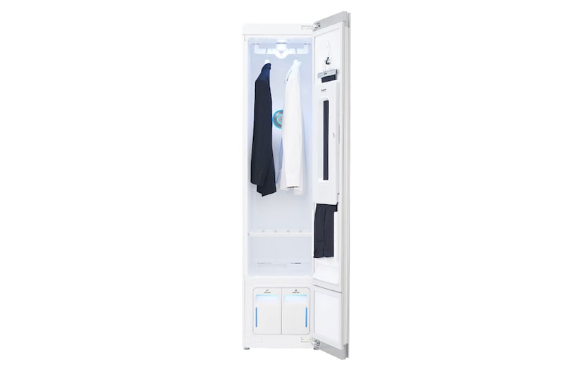 front with filled door open