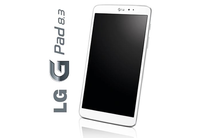 LG G PAD 8.3 TABLET FEATURES A BEAUTIFUL 8.3” FHD DISPLAY AND A POWERFUL QUAD-CORE PROCESSOR, WHICH ALLOWS YOU TO MULTITASK EFFICIENTLY WITH A SUITE OF INTUITIVE FEATURES., LG-G-Pad-8.3-White