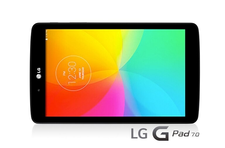 Front view of TABLET ANDROID 4.4.2 KITKAT, IPS LCD DE 7&#34;, DUAL CORE 1.2GHZ Y KNOCK CODE™ LG V400 G Pad 7.0 Black