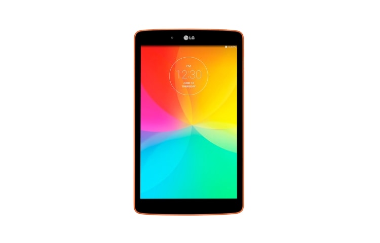 Front view of TABLET ANDROID 4.4.2 KITKAT, IPS LCD DE 8&#39;&#39;, DUAL CORE 1.2GHZ Y KNOCK CODE™ LG V480 GPAD 8.0 Orange