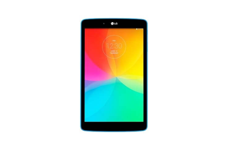 Front view of TABLET ANDROID 4.4.2 KITKAT, IPS LCD DE 8&#39;&#39;, DUAL CORE 1.2GHZ Y KNOCK CODE™ LG V480 GPAD 8.0 Blue