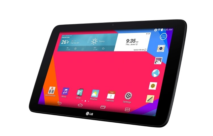 LG TABLET ANDROID 4.4.2 KITKAT, IPS LCD DE 10.1 '', DUAL CORE 1.2GHZ Y KNOCK CODE™, V700 G PAD 10.1 Black