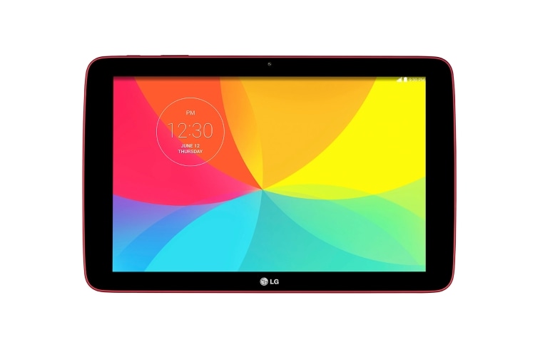 Front view of TABLET ANDROID 4.4.2 KITKAT, IPS LCD DE 10.1 &#39;&#39;, DUAL CORE 1.2GHZ Y KNOCK CODE™ V700 G PAD 10.1 Red