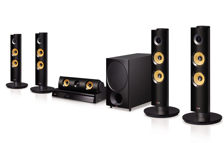 Front view of LG 3D 5.1ch Blu-ray(TM) Home theater with Smart TV BH6340H