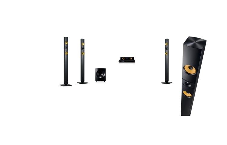 LG 5.1ch Smart 3D Blu-ray(TM) Home theater with Aramid Fiber, BH7530WB