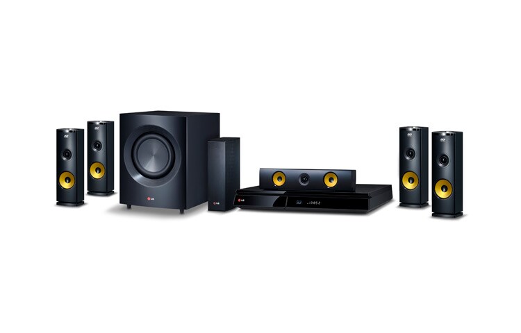 Front view of LG 9.1ch Smart 3D Blu-ray(TM) Home theater with Aramid Fiber BH9230BW