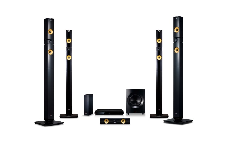 Front view of LG 9.1ch Smart 3D Blu-ray(TM) Home theater with Aramid Fiber BH9530TW