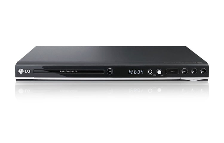Front view of Reproductor DVD y de multiformatos con sistema Karaoke Plus. DV457