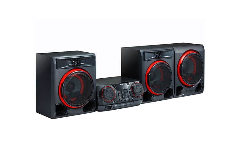 LG Minicomponente LG XBOOM CK57 de 1100 W de potencia RMS, Multi Bluetooth, TV Sound Sync, Karaoke, CK57