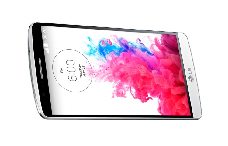 LG SMARTPHONE 4G, ANDROID™ 4.4.2 KIT KAT CON BOTÓN TRASERO , PANTALLA DE 5,5” QUAD HD, 16GB DE MEMORIA INTERNA, PROCESADOR QUADCORE 2.5GHZ, CÁMARA 13MP CON AUTO FOCUS LÁSER Y FLASH DUAL Y BATERÍA EXTRAÍBLE DE 3.000 MAH, COLOR BLANCO, LG G3 D850 Blanco