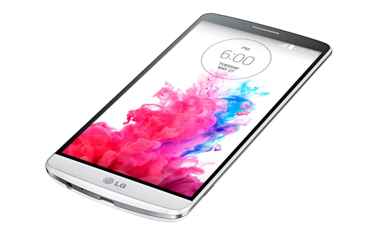 LG SMARTPHONE 4G, ANDROID™ 4.4.2 KIT KAT CON BOTÓN TRASERO , PANTALLA DE 5,5” QUAD HD, 16GB DE MEMORIA INTERNA, PROCESADOR DE 2.5 GHz QUAD-CORE SNAPDRAGON 801, CÁMARA 13MP CON AUTO FOCUS LÁSER Y FLASH DUAL Y BATERÍA EXTRAÍBLE DE 3.000 MAH., LG G3 D855 Blanco