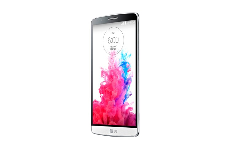 LG SMARTPHONE 4G, ANDROID™ 4.4.2 KIT KAT CON BOTÓN TRASERO , PANTALLA DE 5,5” QUAD HD, 16GB DE MEMORIA INTERNA, PROCESADOR DE 2.5 GHz QUAD-CORE SNAPDRAGON 801, CÁMARA 13MP CON AUTO FOCUS LÁSER Y FLASH DUAL Y BATERÍA EXTRAÍBLE DE 3.000 MAH., LG G3 D855 Blanco