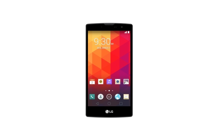 Front view of LG MAGNA - Captura tus selfies con mejor calidad. Pantalla de 5.0&#34; HD con In-Cell Touch. Disponible para Costa Rica. LGH502F