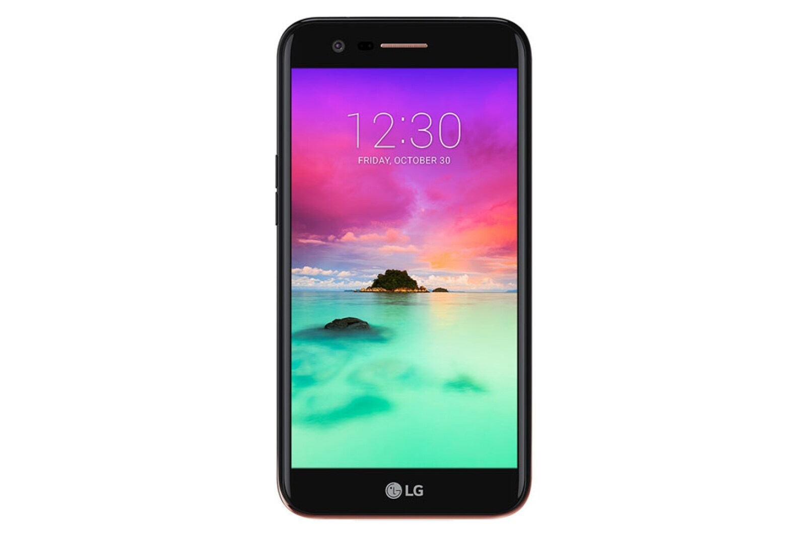 Front view of LG K10 (2017) Dual Sim LGM250DSF