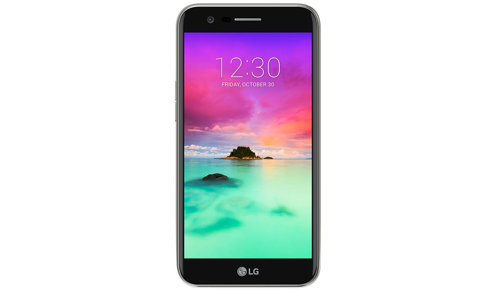Front view of LG K10 (2017) LGM250Y-titan
