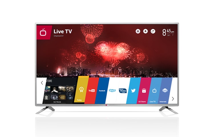 Front view of CINEMA 3D Smart TV con webOS 47LB700T