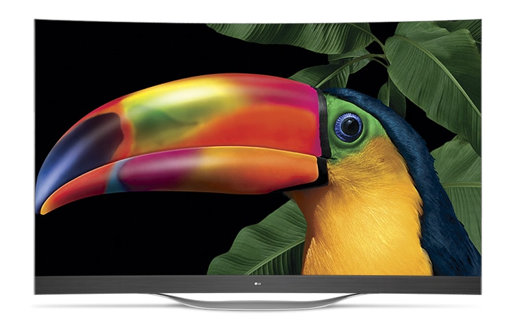 Front view of LG OLED TV 77EG9700