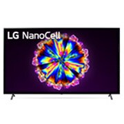 Front view of  TV 86&#34; | NanoCell TV | Ultra HD | UHD 4K SMART TV | Procesador α7 Gen 3 |Colores Puros en 4K Real | ThinQ™ AI | Dolby Vision - Atmos | Entretenimiento sin limites 86NANO90SNA
