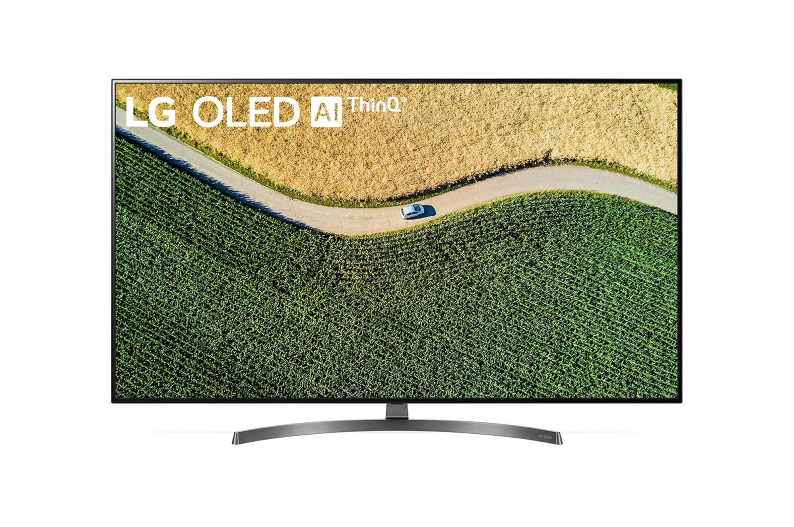 Front view of  OLED TV 55&#34; | UHD 4K SMART TV | Ultra HD | Procesador α7 Gen 2 | ThinQ™ AI | Resolución tipo Cine 4K HDR / HFR | Dolby Vision - Atmos | Pantalla tipo Cine OLED55B9PSB